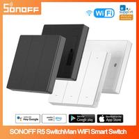 SONOFF SwitchMan R5 Wireless WiFi Scene Controller 6-Key Wall Switch EWeLink-Remote Control Smart Home With Alexa Google Home