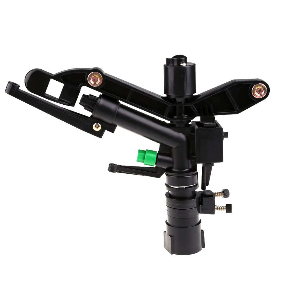 

1 inch Garden Sprinklers Double Outlet Connector Impact Sprinkler Automatic Multi-function Adjustable Rotating Irrigation System