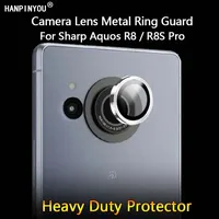 1-2Pack For Sharp Aquos R8 R8s R7s Pro Ultra Thin Camera Lens Protector Metal Ring Guard Tempered Glass Film Cover Cap