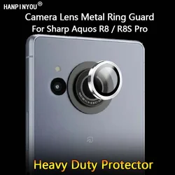 샤프 Aquos R8 R8s R7s 프로용 초박형 카메라 렌즈 보호대, 금속 링 가드, 강화 유리 필름 커버 캡, 1-2 팩