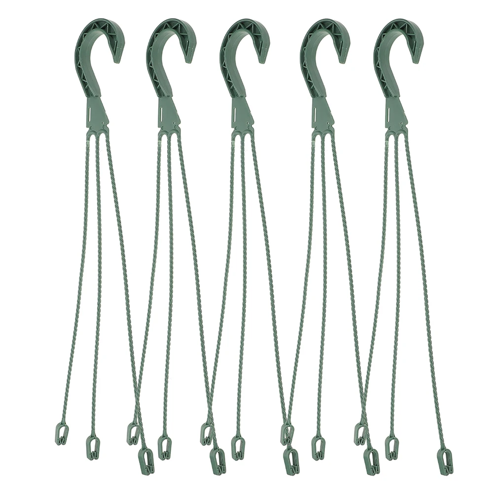 

5pcs Hanging Flowerpot Hooks Durable Chain for Plant Baskets Spacesaving Design Modern Appearance Versatile Succulents Indoor
