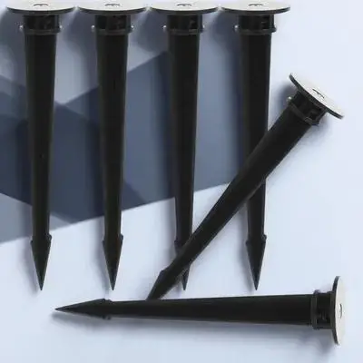 6 قطع من أوتاد أرضية بلاستيكية متينة لاستبدال ضوء LED ملحقات إضاءة المناظر الطبيعية المقاومة للعوامل الجوية أوتاد إضاءة LED