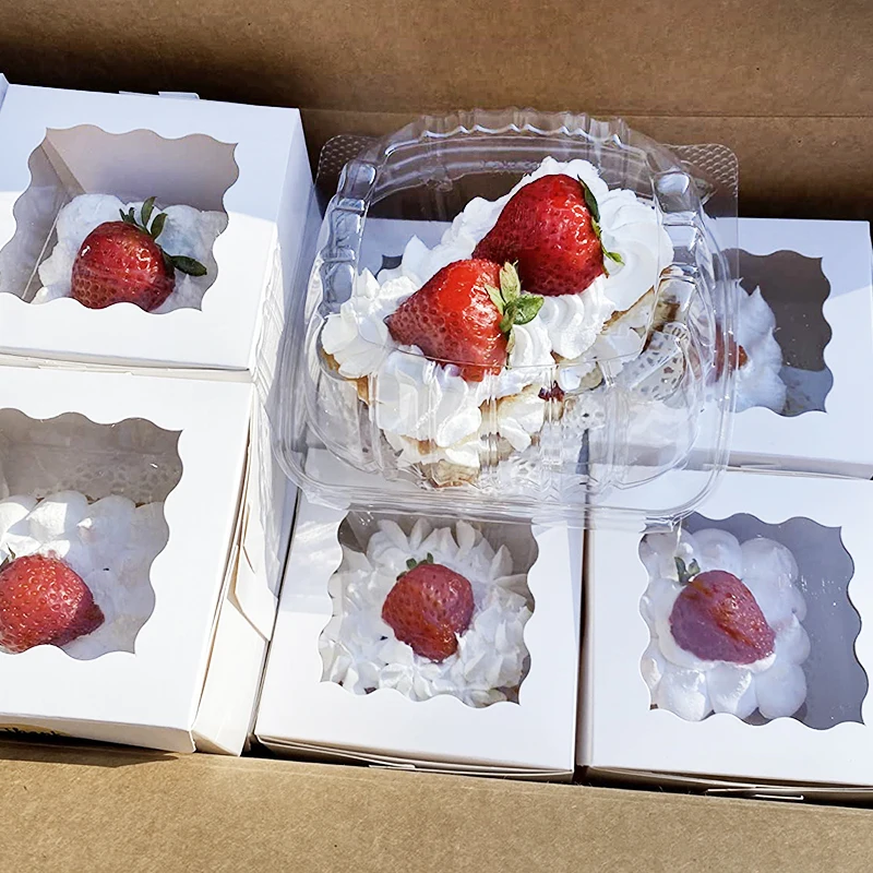 15/30Pcs Cake Bakery Boxes for Desserts & Pastries