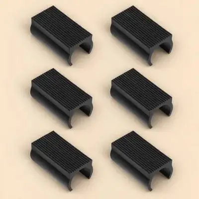 50Pcs Non-Slip Foot Pads Anti-Skid Chair Leg Covers Table Feet Protectors Black Trampoline Pole Covers Chair Feet Protectors