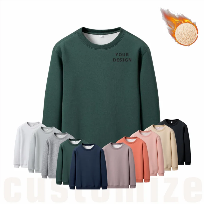 

Your Own Design/Picture Personalized Custom Anywhere Men Women DIY Round Neck Thicken Hoodie Sweatshirt Casual Hoody Fashion New
