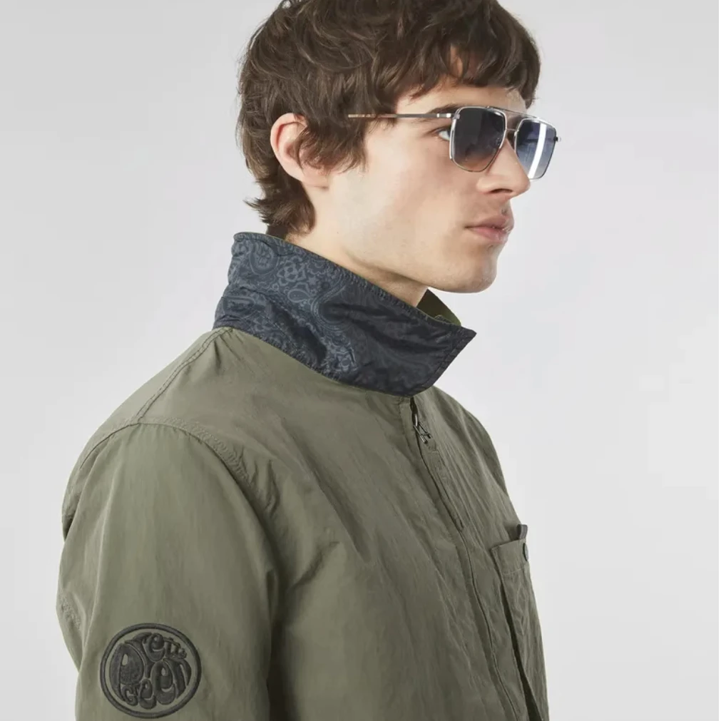 

Водонепроницаемая мужская куртка Briti Sle Ro Jaet irt Sle: функциональная весенняя верхняя одежда приталенного кроя с длинными рукавами и застежкой-молнией