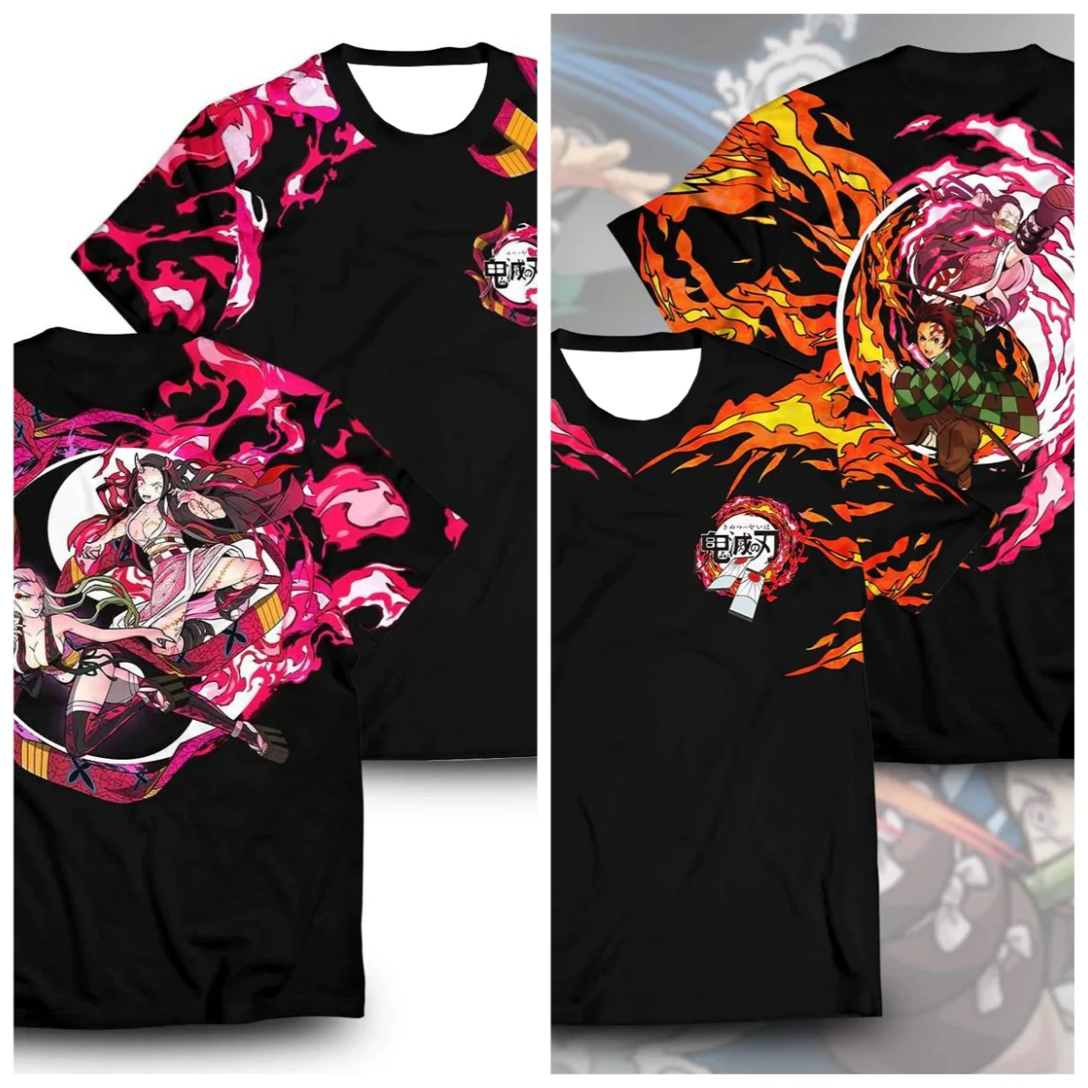 

25. летняя популярная новая футболка с 3D принтом аниме Ghost Annihilation Blade, уличный дышащий топ с короткими рукавами для отдыха на открытом воздухе