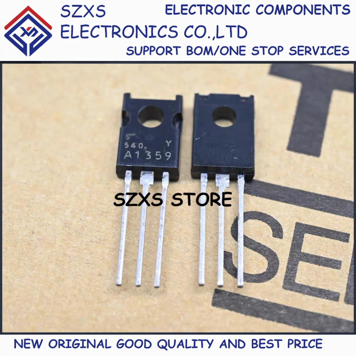 New Original 10Pairs 2SA1359Y A1359 2SC3422Y C3422 TO-126 Audio Amplifier Transistor In Stock Electronic Components Good Quality