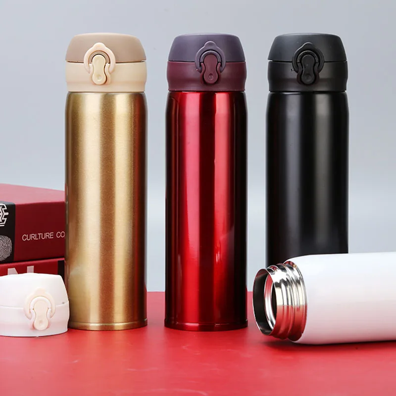 

350ml/500ml Thermos Water Bottle Mini Cute Coffee Vacuum Flasks Portable Stainless Steel Travel Drink Water Bottle Thermoses