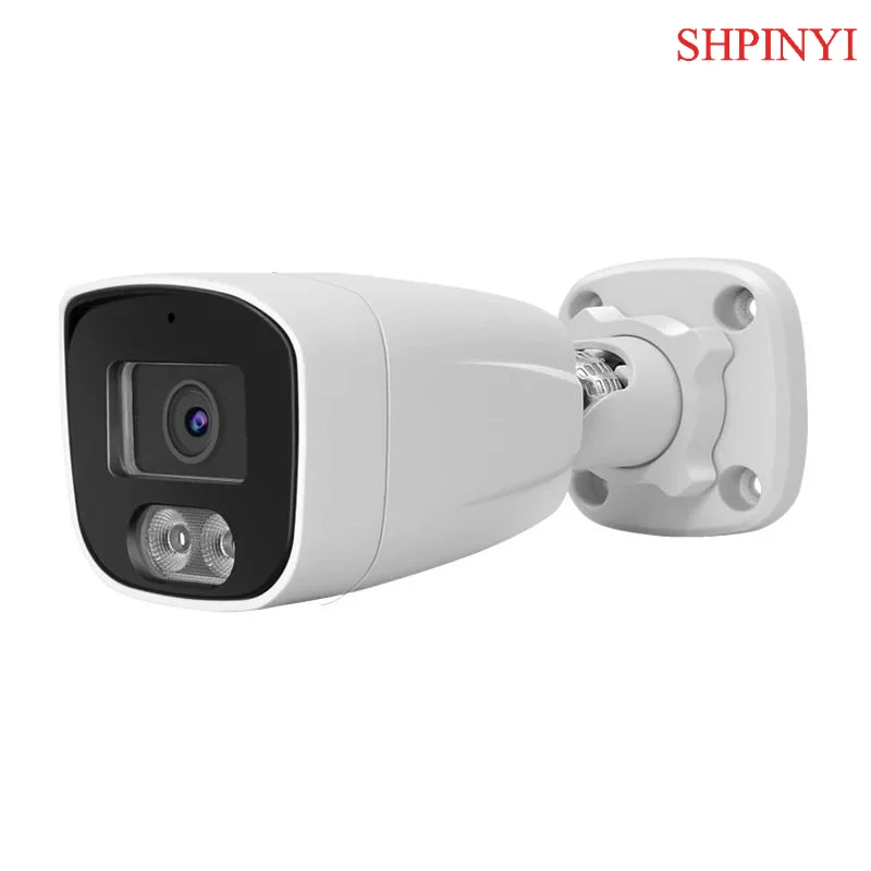 

8MP @ 20fps Полноцветная PoE CCTV Bullet Мини-камера Hik-совместимая с металлическим корпусом IP66 Аудио IP-камера наружной безопасности 4K