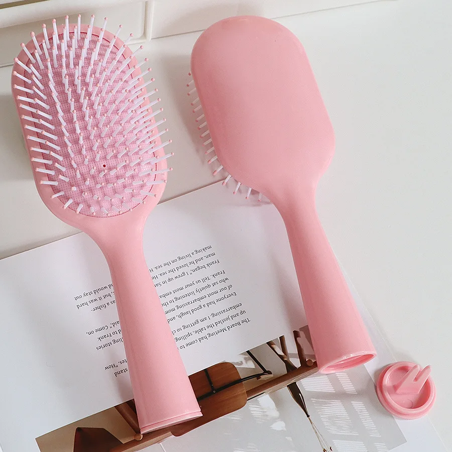 Color Air Cushion Hair Brush Large Oval Scalp Massage Comb Anti‑Static Detangling Hairbrush for Women Daily Hair Care Styling view 2