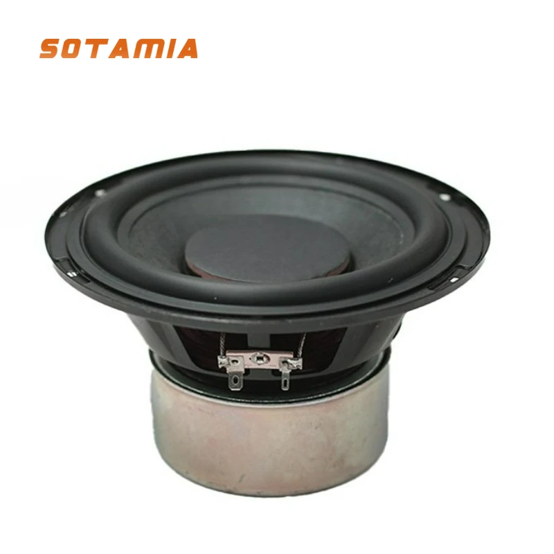 

SOTAMIA 1 шт. 6,5-дюймовый сабвуфер 6 Ом 50 Вт композитный полуотрывной сабвуфер для бассейна DIY резиновый край Bluetooth динамик