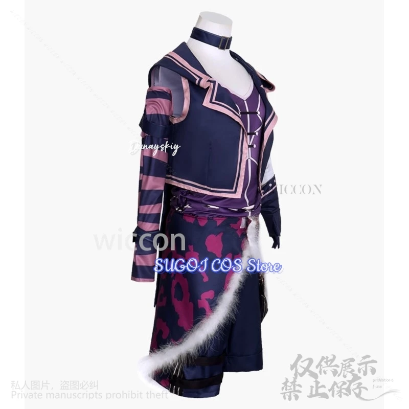 Flower V4 Cosplay Virtual YouTuber Costumes Short Pants Uniform Wigs For Boys Man Roleplay Halloween Christmas Party Customized