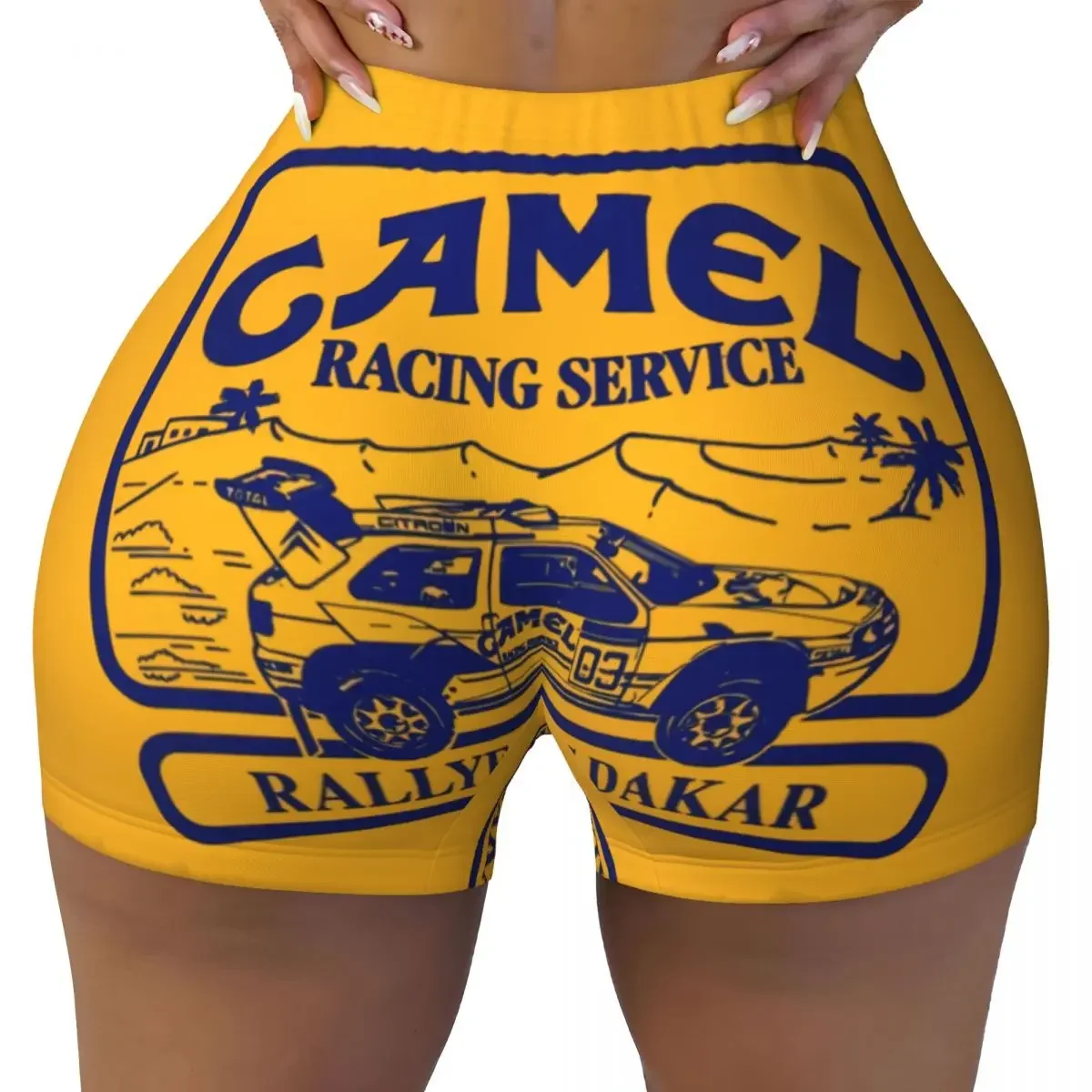 

Пользовательские шорты Camels Trophy для бега, волейбола и тренировок, женские спортивные шорты для йоги