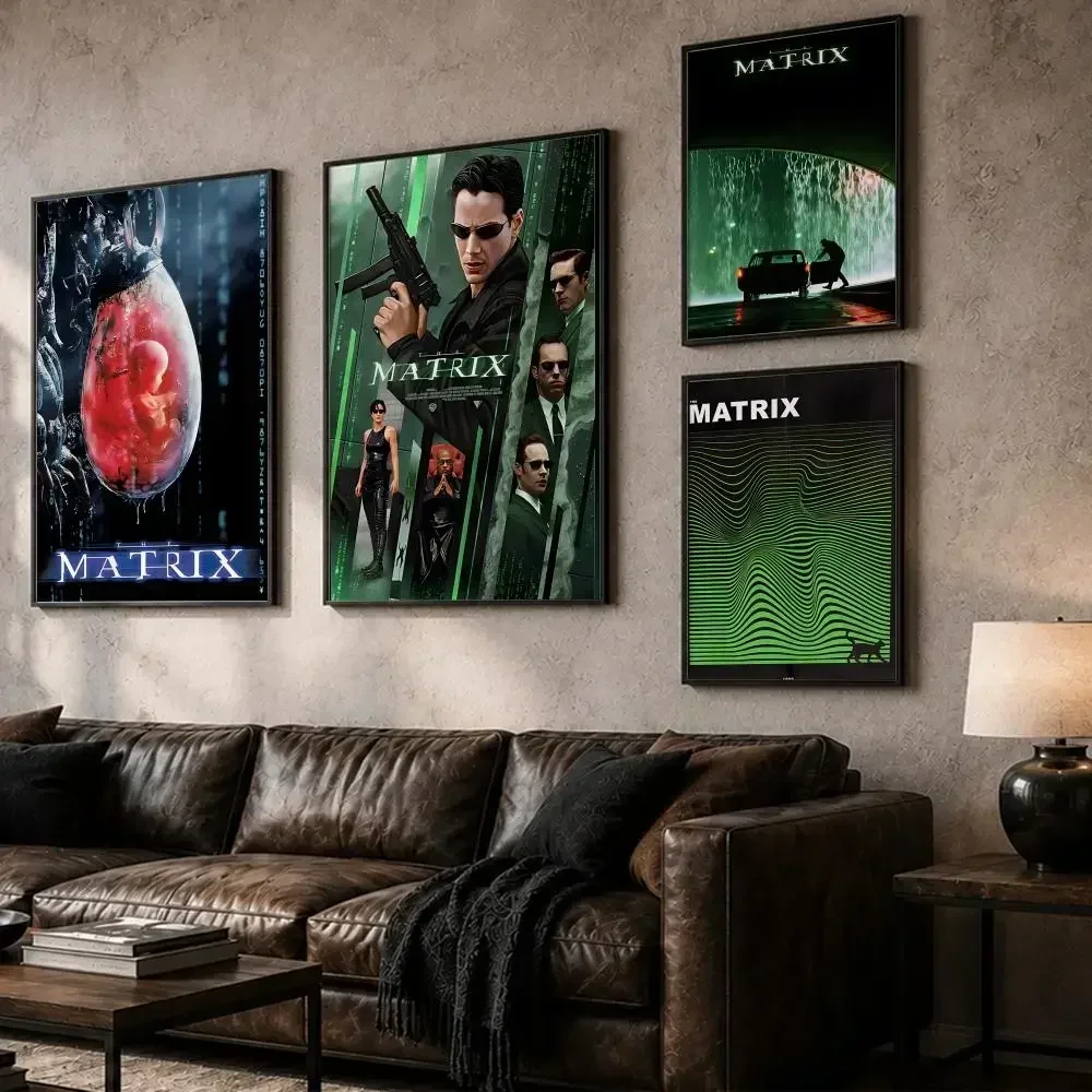 Classic Movie T-The MatrixS Painting Calligraphy Canvas Posters Wall Art for Home/Office/Dorm/Living/Bedroom