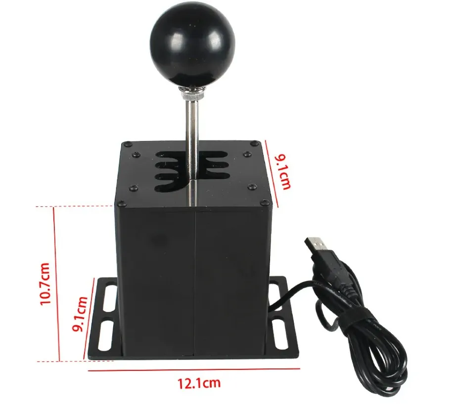 64bit Hall Sensor/Micro Switch USB si-m Racing Game H Gear Shifter for Rally Racing Game 6+R 7+R STOCK