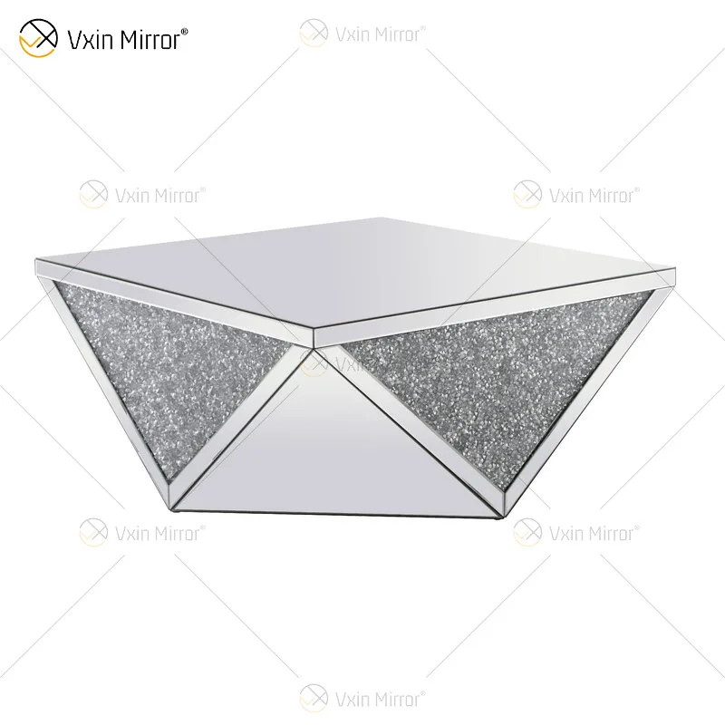 

Wholesale factory direct sales table Light luxury side table Bevel drum pier American living room decorative coffee table