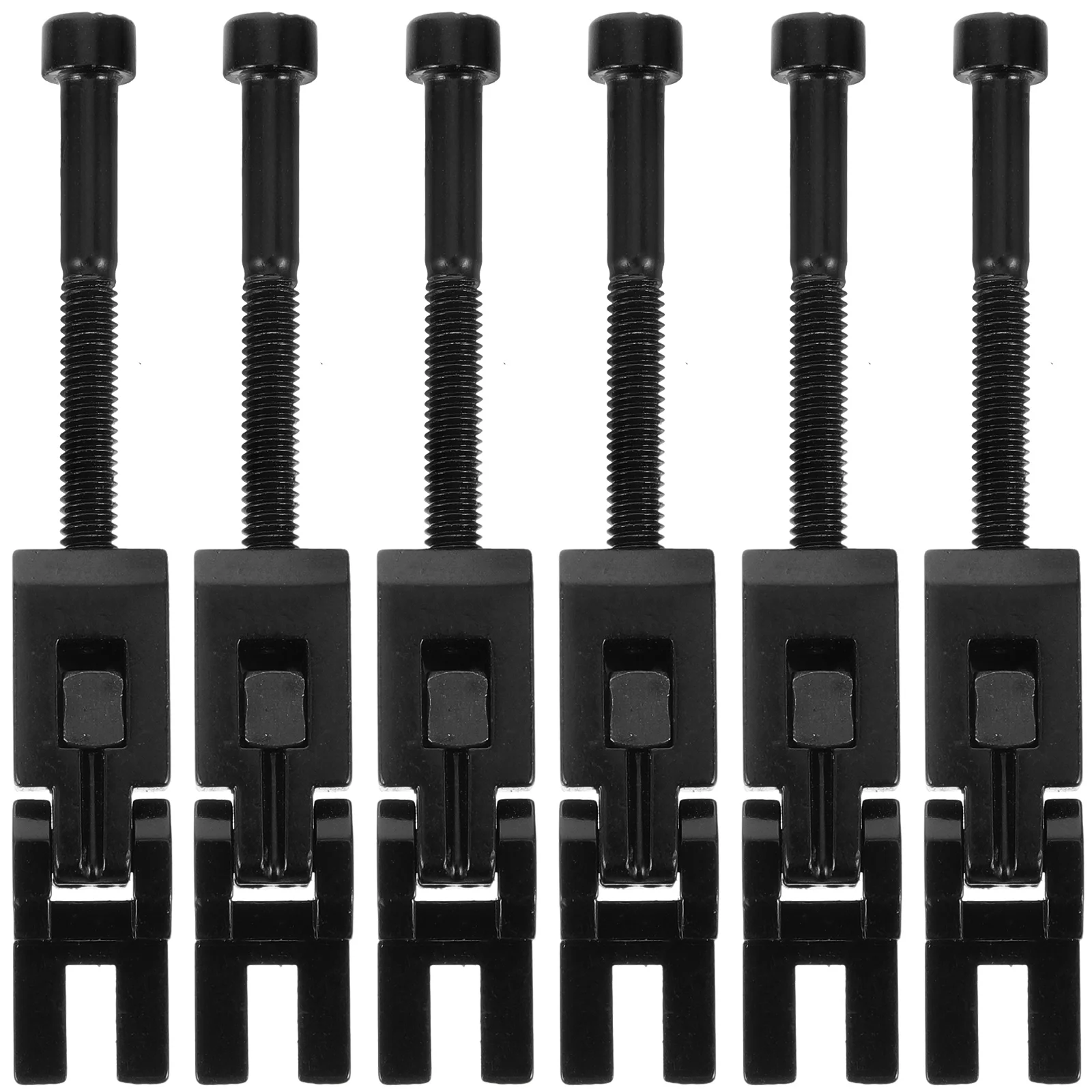 

6 Pcs Electric Guitar Replacement Bridges Zinc Alloy Saddle Supplies Double Locking System Tremolo Bridge Parts For Musical