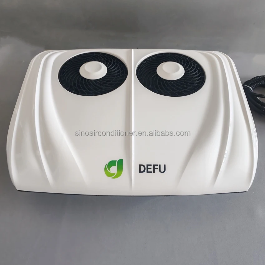 مكيف هواء للتخييم RV 12 فولت مكيف هواء للقافلة 12 فولت 24 فولت يعمل بالبطارية مكيف هواء لوقوف السيارات #2