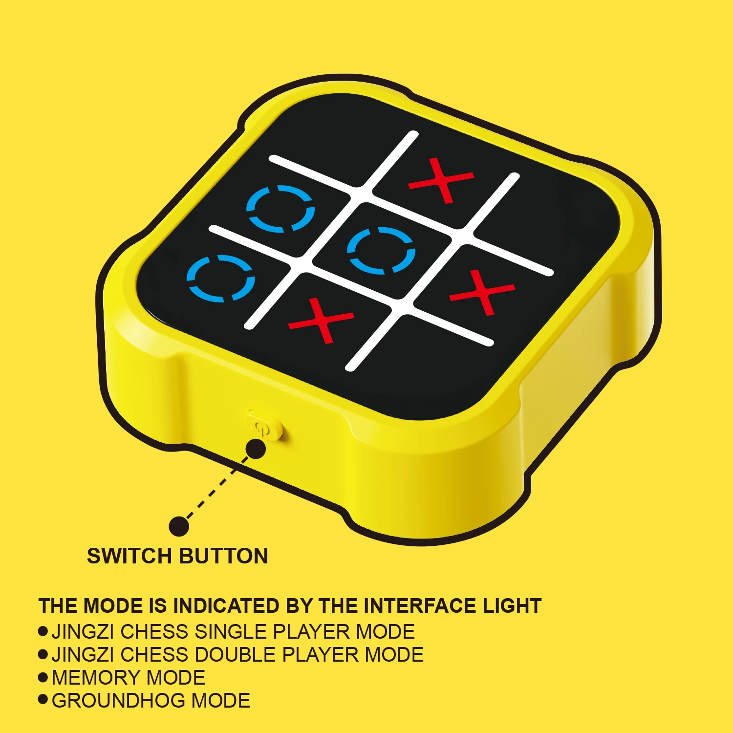 Dziecięca gra planszowa 4w1 TIC TAC TOE, bitwa 1w1, grzałka, wyzwanie pamięci, impreza, puzzle, konsola, prezent na Boże Narodzenie dla chłopca i dziewczynki