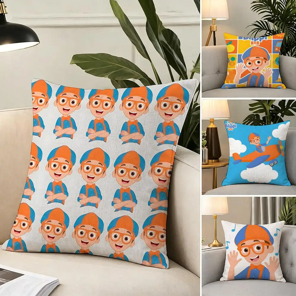 Funda de cojín de tela suave para decoración del hogar, funda de almohada, funda de cojín, almohada para sofá, decoración del hogar B-BlippiS