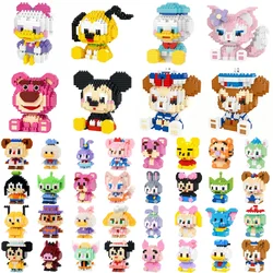 Disney Building Blocks Anime Kawaii Cartoon mini Action Children's Figures Blocks Bricks Assemble DIY Toys Gift for Kids