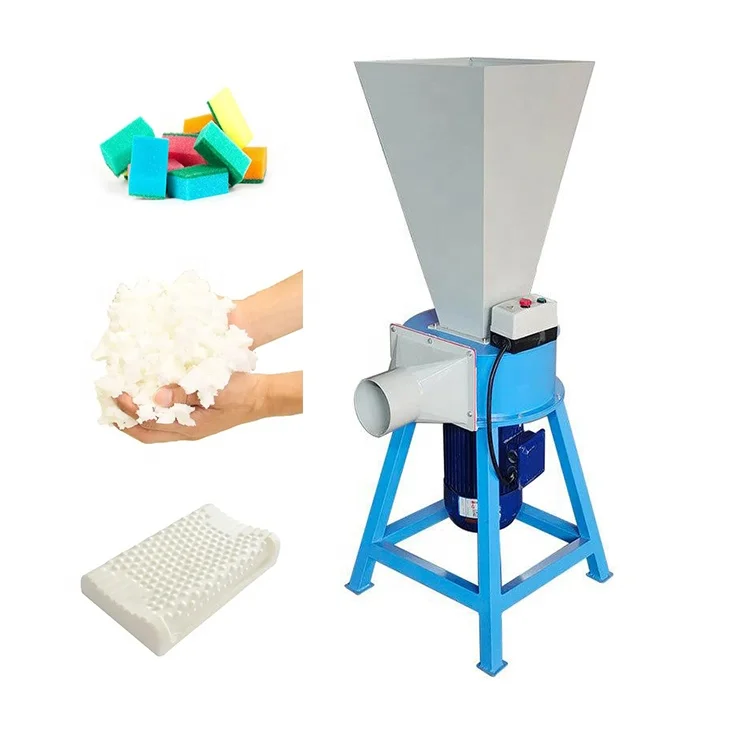 

Hot sale Waste Foam Scrap Sponge Crusher Scrap Sponge Shredding Machine sponge shredder for Recycling latex ps pu foam crusher