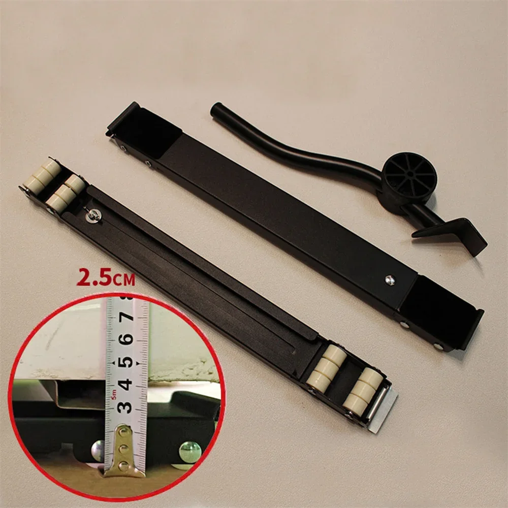 

Universal H*2.5cm* L45-70cm Mounting Bracket Wheel Rubber Damping Moving Holder for Washing Machine Refrigerator Air Conditioner