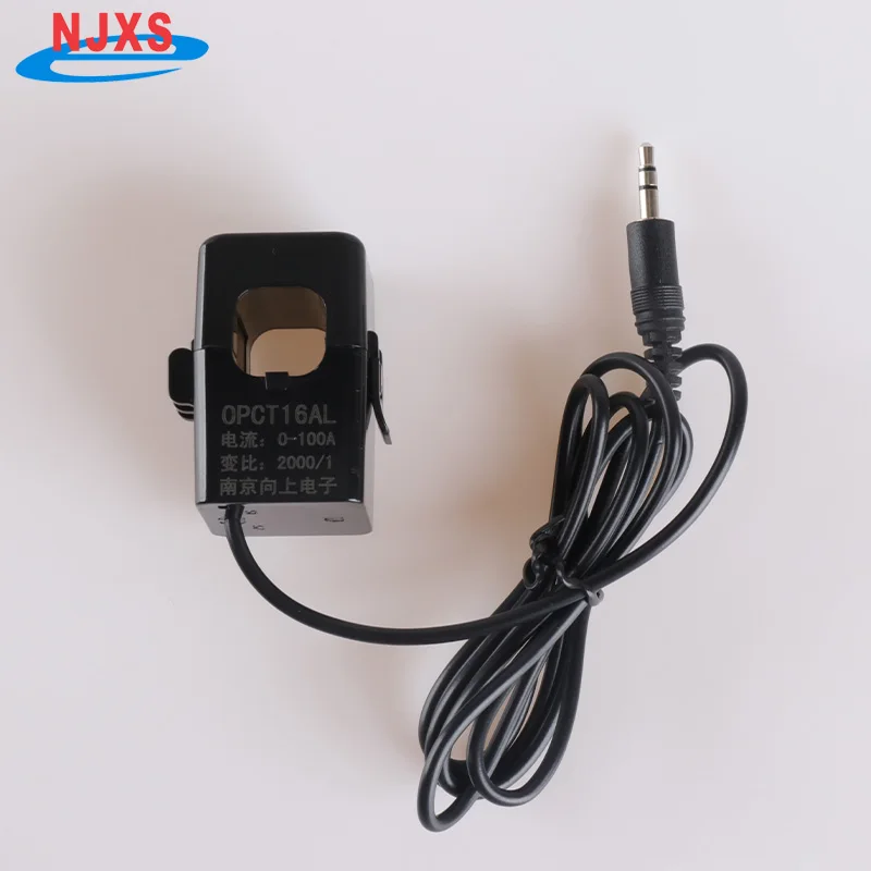 NJXSE OPCT16AL Clamp CT 1000/1 2000/1 3000/1 CT AC 5A 10A 30A 50A 100A 150A / 50mA 1V 3.5mm Jack Split Core Current Transformer