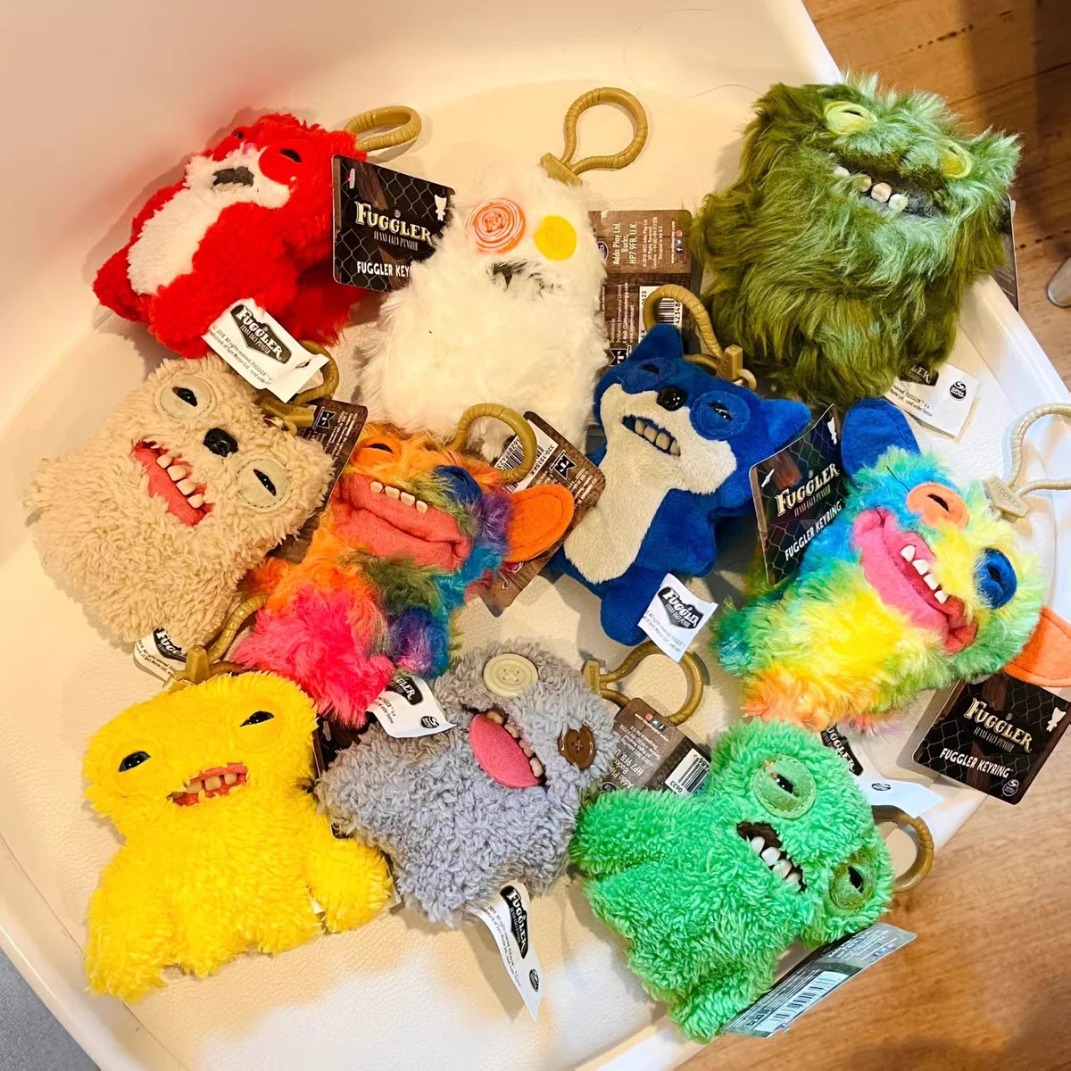 Original Fuggler Teen Monster Plush Doll Funk Teen Treasure Ugly Monster Fun Toy Keychain Pendant Series gift