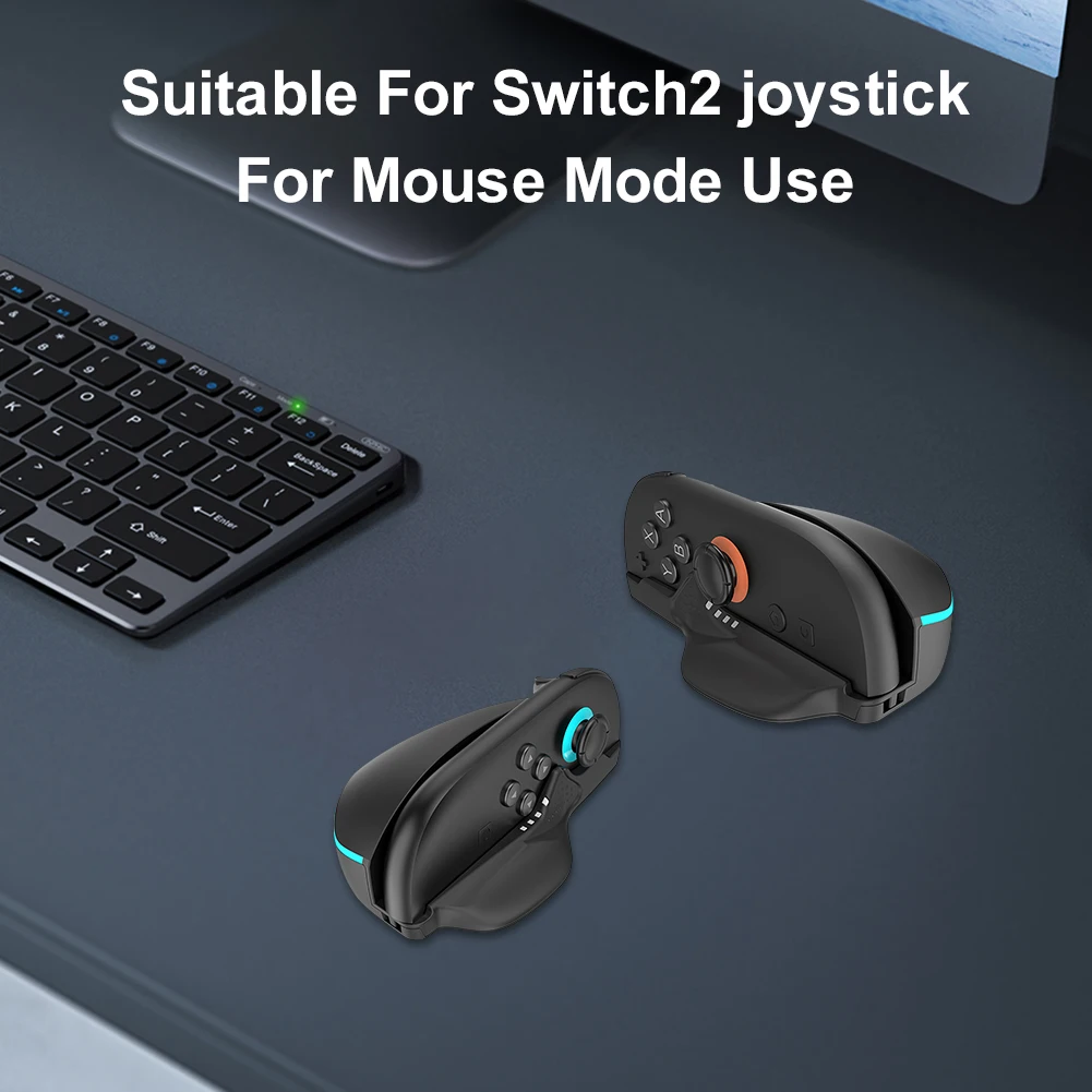 

Пара держателей для мыши с улучшенным контролем для шутеров, игровой контроллер, держатель для мыши для настольного ПК, совместимый с контроллером Switch 2