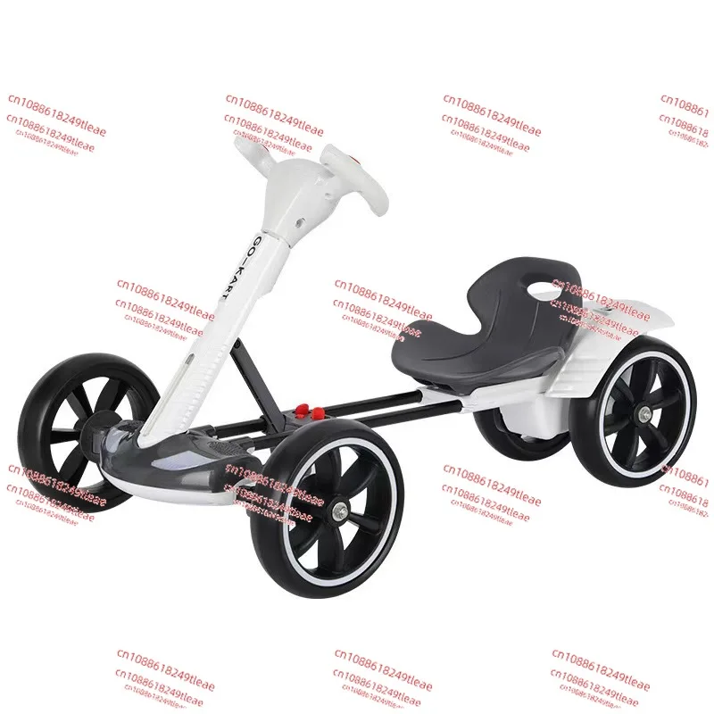 

Children's Electric Kart Free Installation Can Sit Electric Car Children Charging Remote Control Folding Stroller
