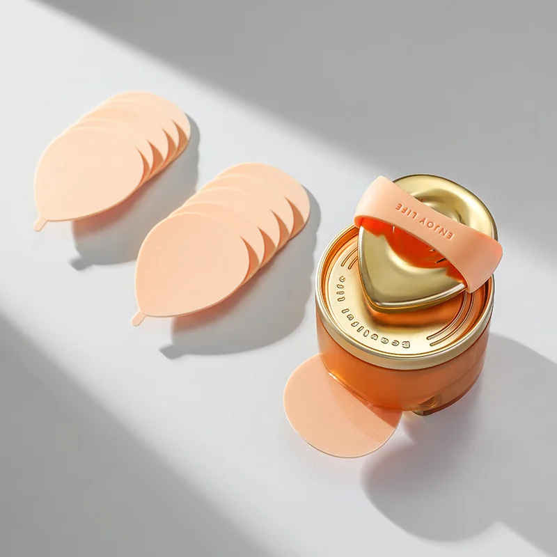 Set soffio per cipria Soffio per cosmetici Spugna lanciabile per il trucco Più igienico, senza polvere, più delicato.