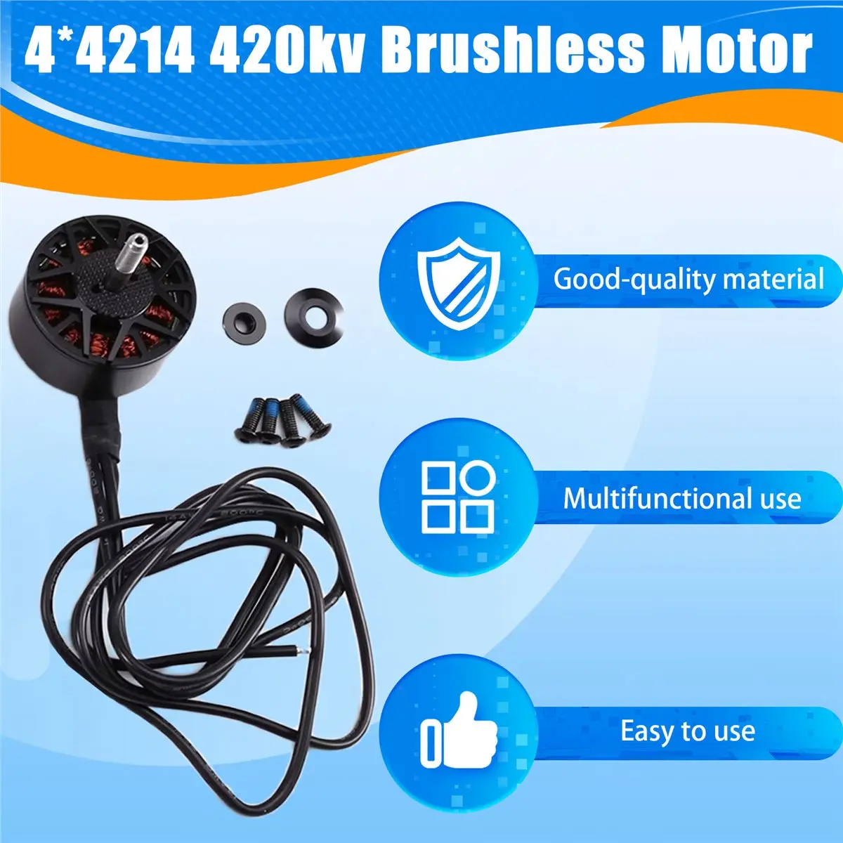 4PCS 4215 420kv Brushless Motor for FPV Quadcopter 13 14 15inch RC Racing Drones Kit Frame