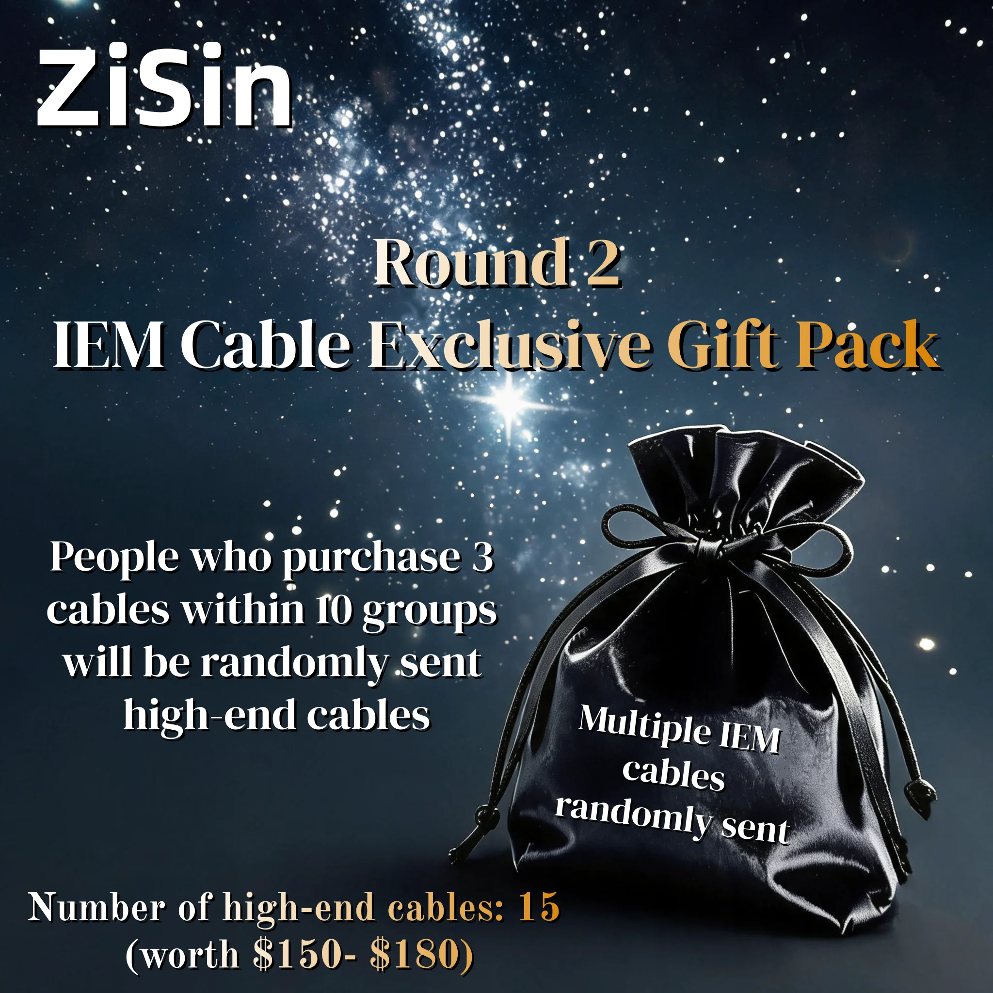 ZiSin IEM Cable Customer Appreciation Gift Set‑Round 2