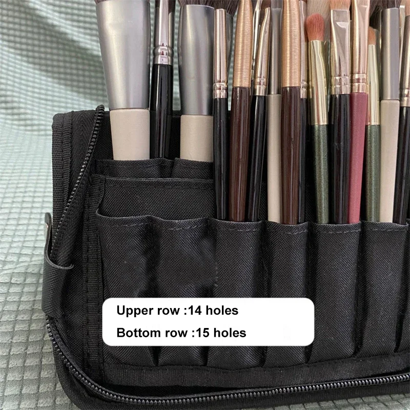 Frauen faltbare Make-up Pinsel Tasche Veranstalter weibliche Reise kosmetische Toiletten artikel Fall für Beauty-Tools Wasch zubehör Beutel – Detail 11
