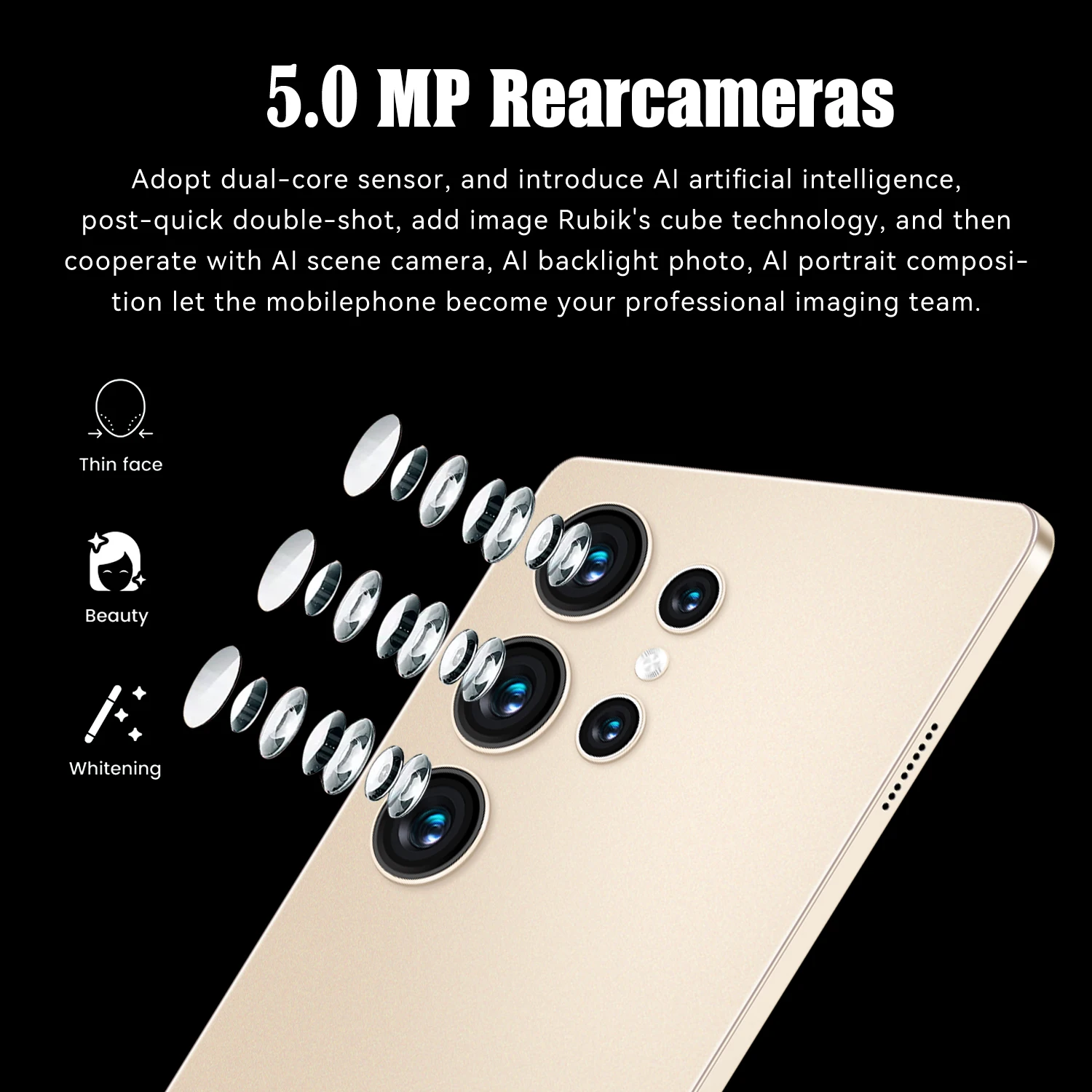2025 New 10.1-inch Large Screen Tablet TAB 4GB+64GB Google Bluetooth Dual Camera Supports 3G Call Android 11 System 5000mAh