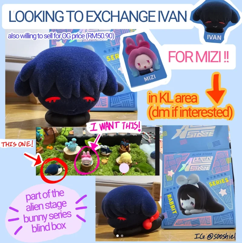 

Оригинальная слепая коробка Alien Stage Mini Mizi Sua Ivan Hyuna Модель Ita Alien Stage Mystery Box Мини-украшение стола Подарочные игрушки