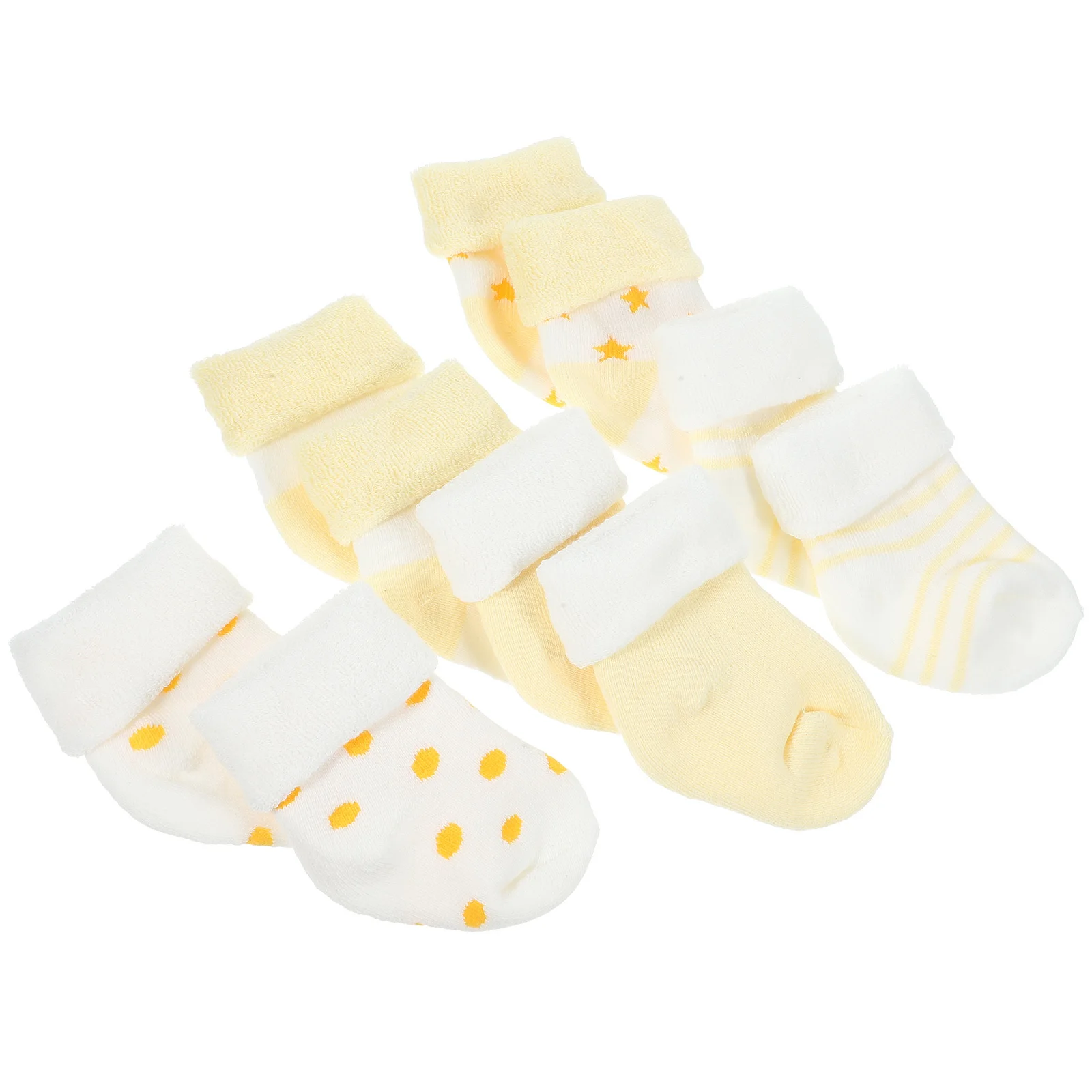

5Pairs Newborn Cotton Socks Warm Winter Baby Socks for Infants Toddlers Anti-Slip Thick Soft for Everyday Wear Unisex