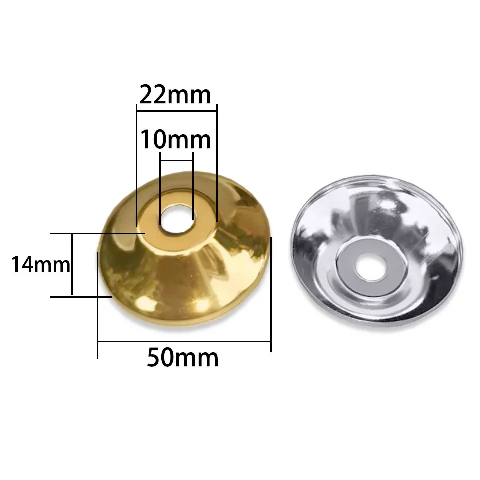 5Pcs Silver Gold Speaker Cover Light Fixture Accessories 50 * 14mm For DIY Dining Pendant Lamp Ceiling Lamp Table Light