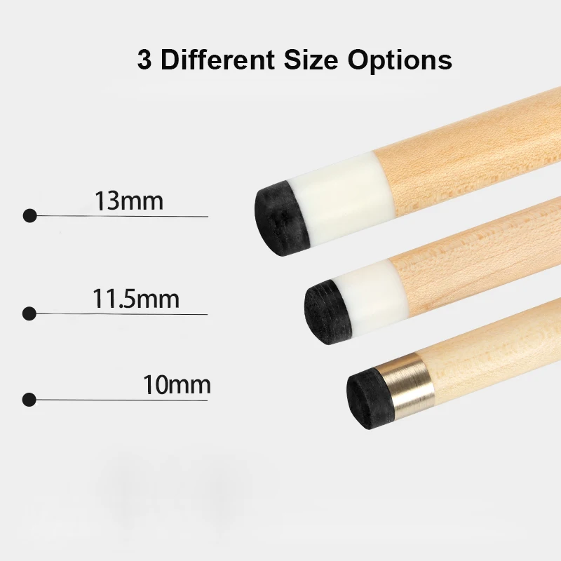 UniLock 조인트 하드 메이플 샤프트 가죽 손잡이, 당구 큐 SII 풀 큐, 팁 사이즈 10/11mm, 13mm, 2022 신상