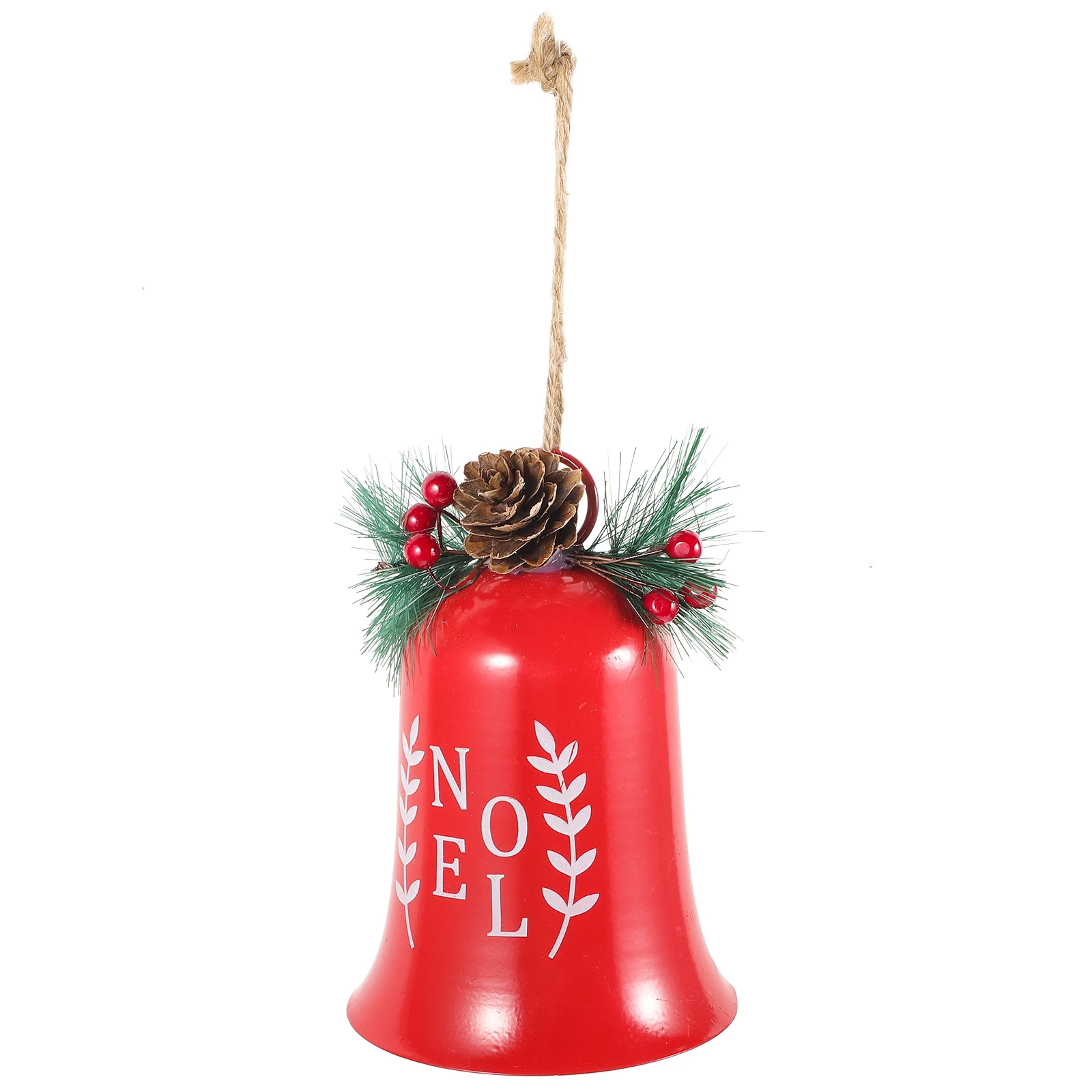 

Christmas Bells Red Hanging naments Wrought Iron Venue Decor Xmas Tree Pendant Home Gifts Photography Props Festive Atmosphere