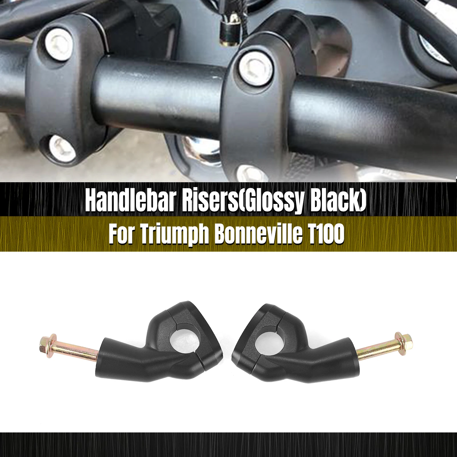 Motorcycle Handle Bar Clamp Handlebar Spacer For Triumph Bobber T100 T120 Speed Twin Scrambler1200XC Street Twin