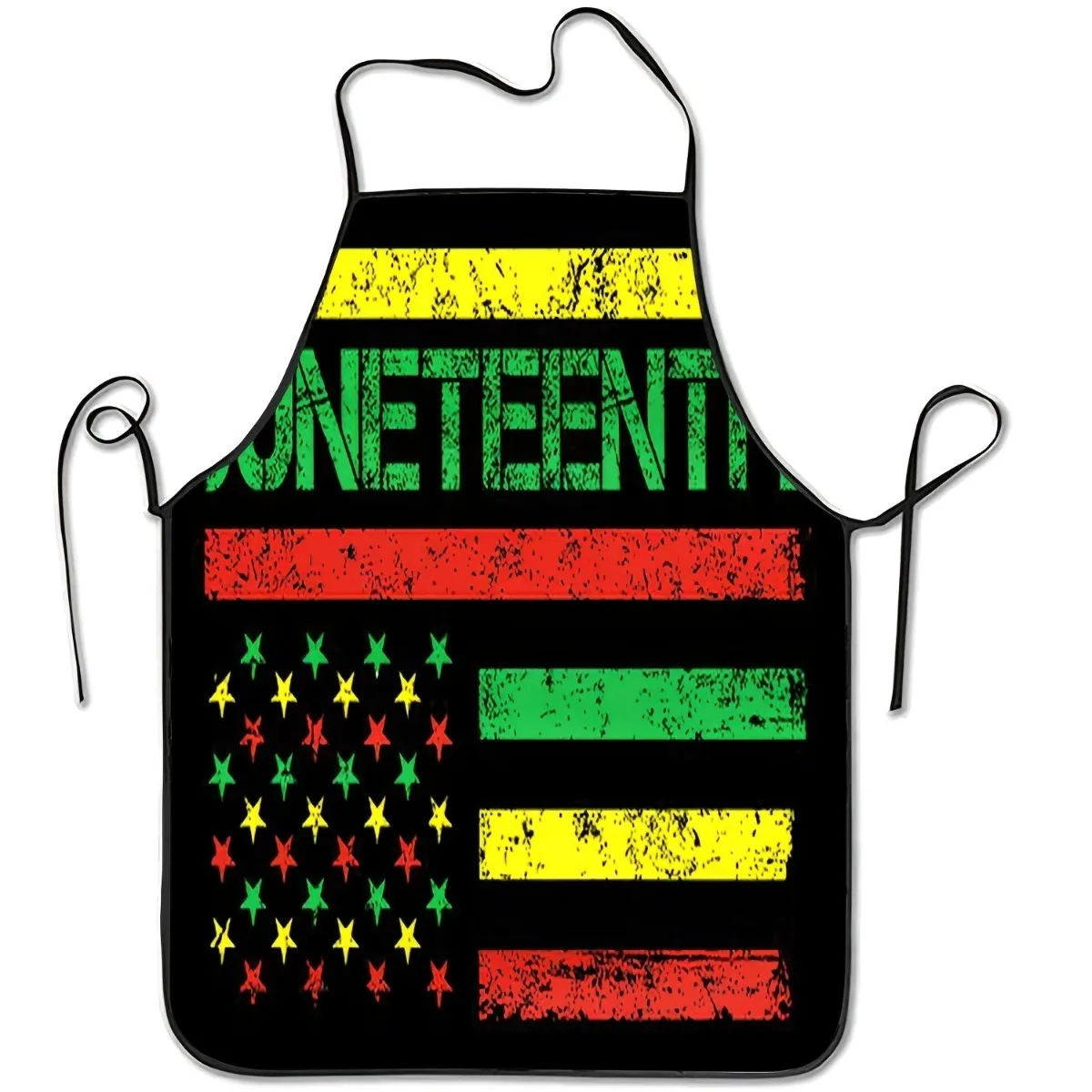 1pc [Open] 2D Flat Juneteenth Independence Day Pattern Apron Durable And Comfortable Practical Chef Baking Apron Suitable For Ba