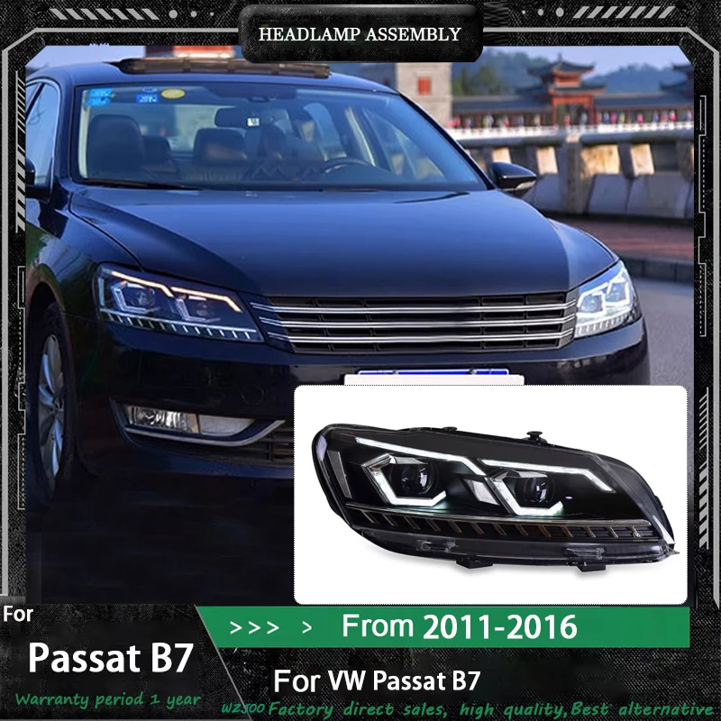 

Car Lights for VW Passat B7 LED Headlight 2011-2016 Passat B7 US Version Passat Head Lamp Drl Projector Lens Automotive