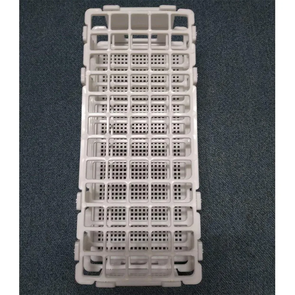 3 Pcs Plastic Test Tube Holders, 60 Holes, for 16 mm Test Tubes, White, Detachable Lab Test Tube Rack Holder (60 Holes)JAS