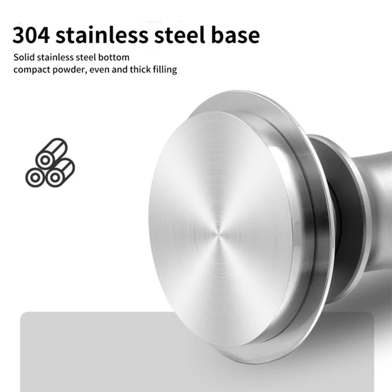 75STO-Tamper 58Mm Adjustable Depth With Graduated 30Lb Espresso Spring Calibrated Tamper