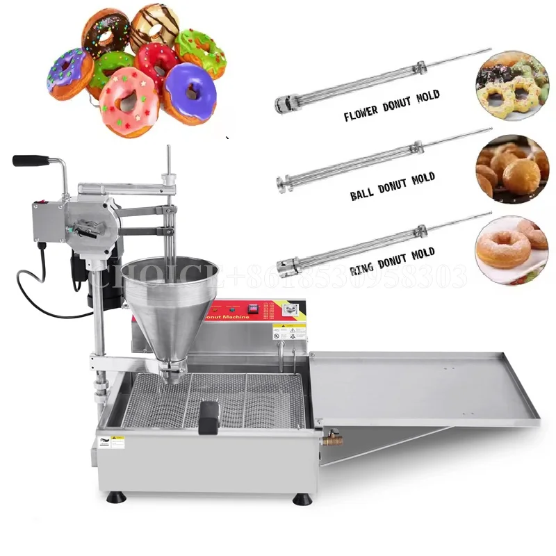 

Commercial Automatic Feeding Fried Donut Machine High Quality Mini Multifunctional Donut Balls Making Machine Doughnut Maker