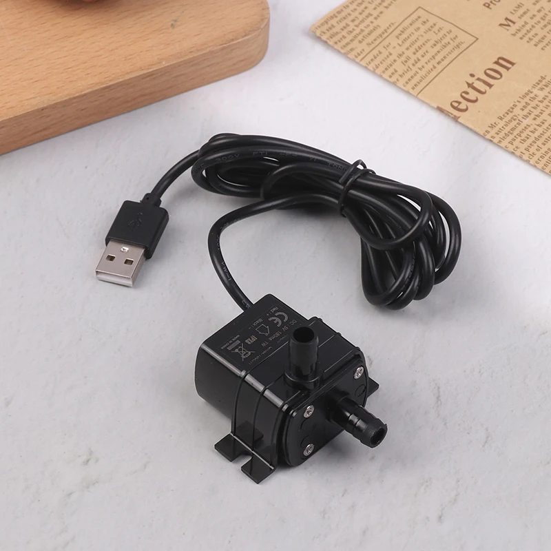 

Ultra Quiet Brushless DC USB Water Pump 5V 1W 130L H Lift 100CM Submersible Aquarium Fountain Circulation Micro