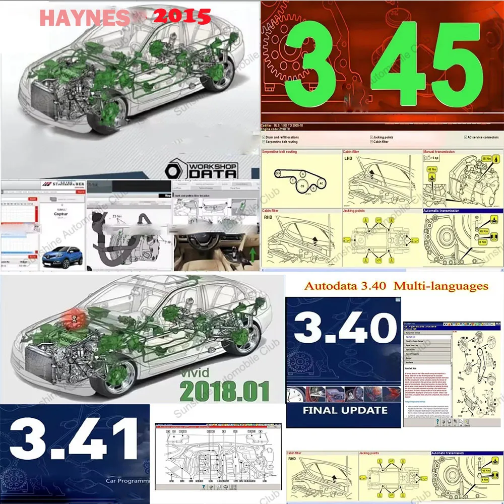 

Новый HAYNES PRO 2015 + AutoData 3,45, 3,40 и 3,41 + Vivid Workshop 2018.01 В автомобильное диагностическое программное обеспечение Многоязычный набор инструментов для ремонта